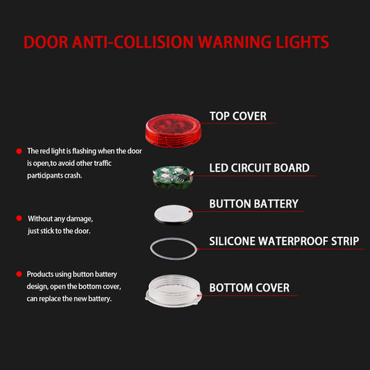 Car Door Collision Warning Light