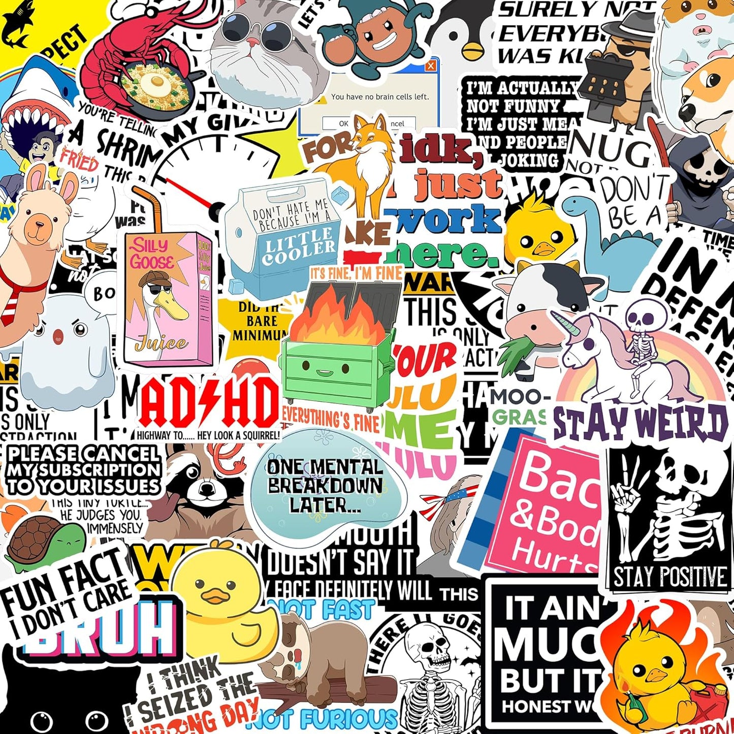 Casual Funny Stickers
