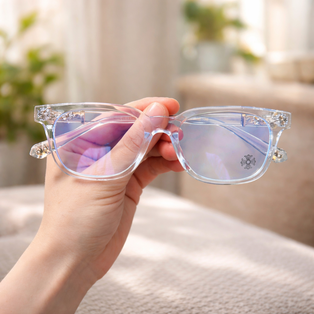 Unisex Rectangle Anti‑Blue Light Glasses Frame